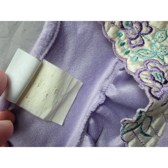 Simply Basic Womens Embroidered Floral Snap Up Pockets House Dress Robe READ - Picture 7 of 11